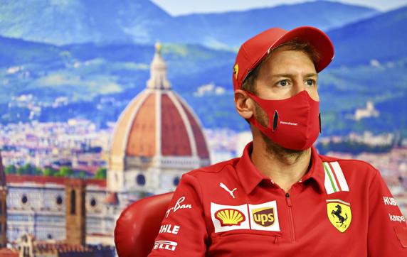 Sebastian Vettel, en el GP de la Toscana de F1 2020