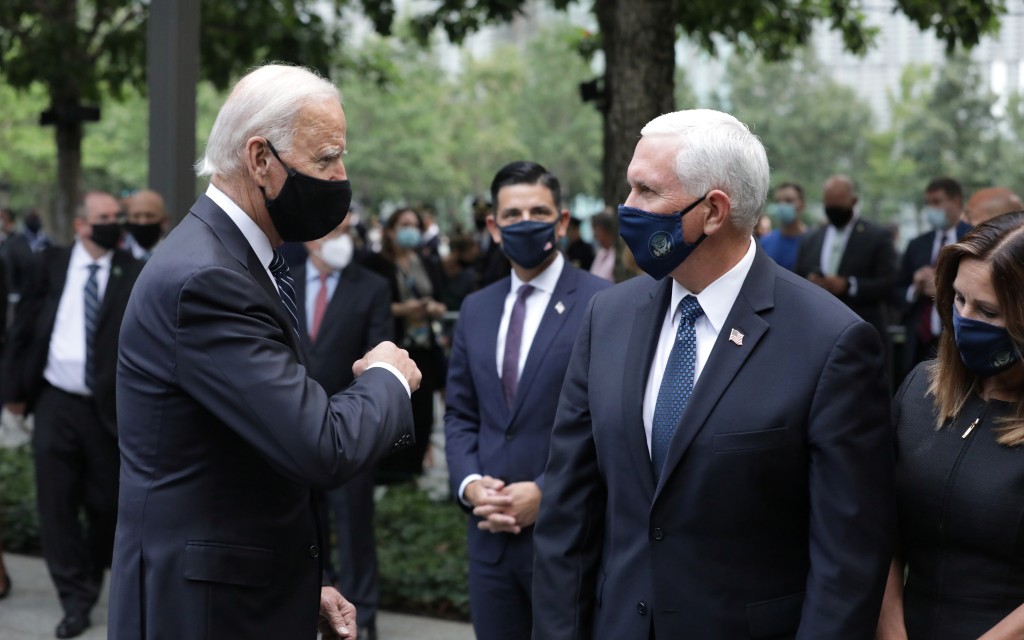 Biden se une a Pence y Cuomo en ceremonia en Nueva York por víctimas del 9/11