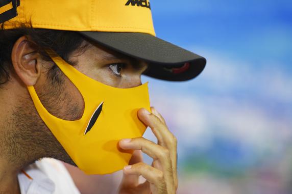 Carlos Sainz, en el GP de la Toscana de F1 2020