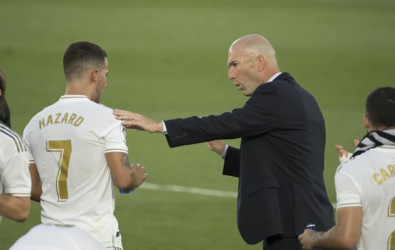 Zinedine Zidane y Hazard