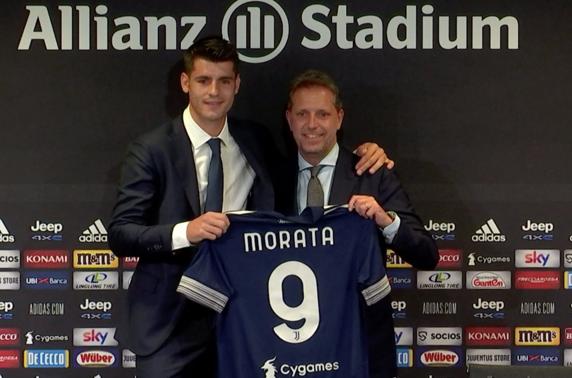Álvaro Morata, nuevo jugador de la Juventus.