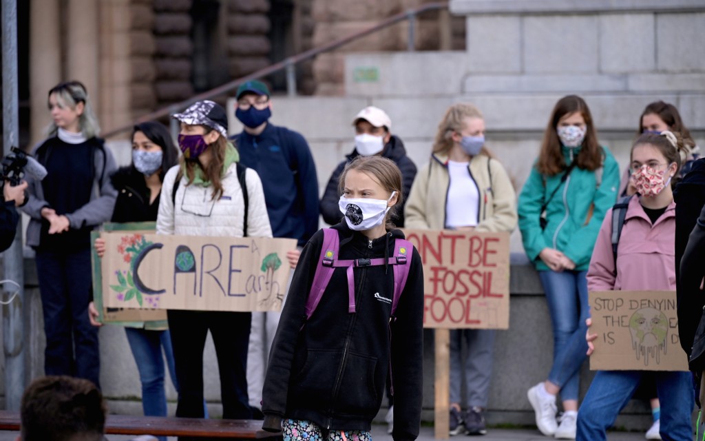 Jóvenes retoman en todo el mundo manifestaciones contra el cambio climático