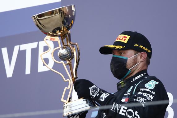 Valtteri Bottas, ganador del GP de Rusia de F1 2020