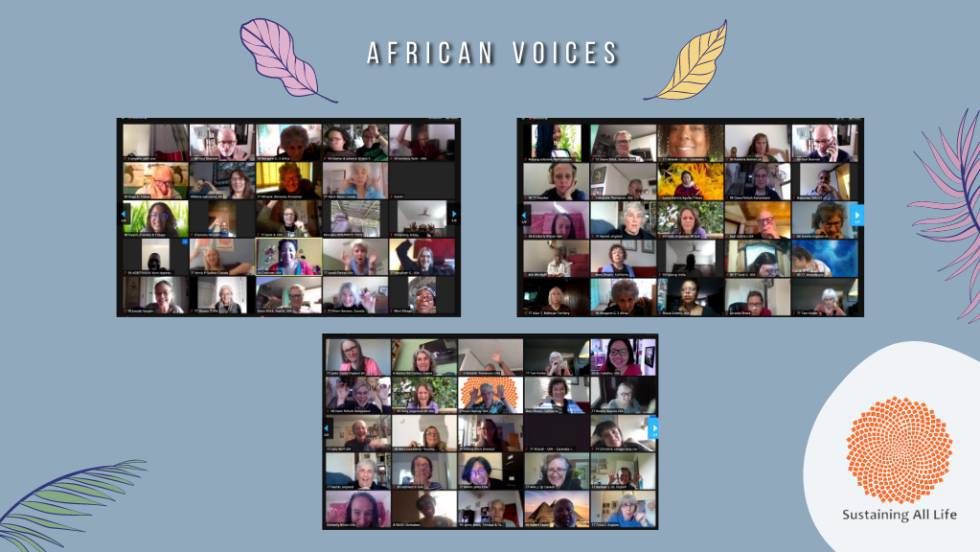 Los participantes del evento 'African Voices', centrado en las sinergias entre líderes contra el cambio climático en África.