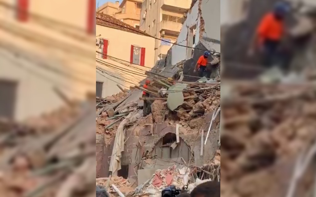Imágenes térmicas detectan señales de vida bajo escombros en Beirut | Video