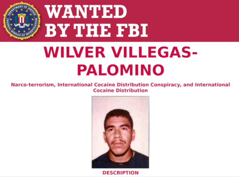 Wilver Villegas-Palomino, buscado por el FBI.