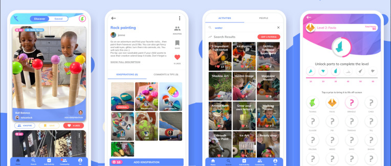 La nueva aplicación de Kinspire ayuda a los padres a encontrar actividades para niños sin pantalla