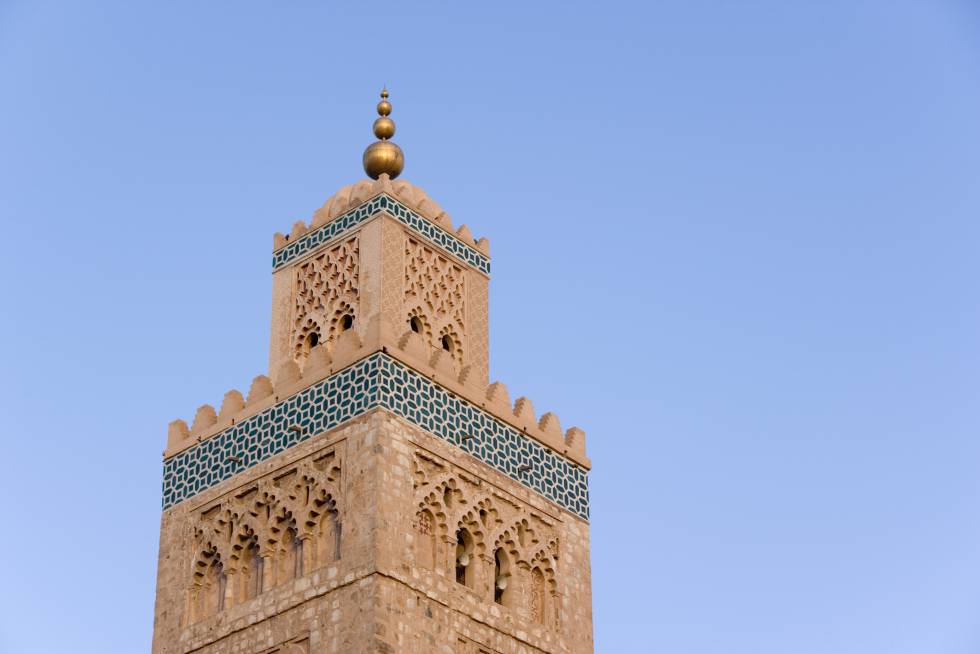 El minarete de la mezquita de Koutoubia.