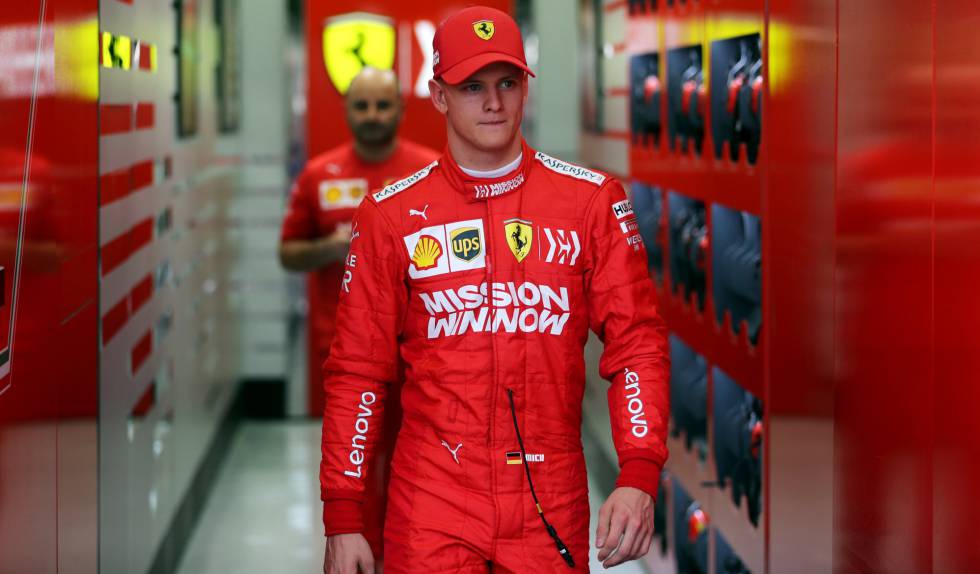 Mick Schumacher, el hijo de Michael Schumacher, en el circuito de Baréin, en abril.