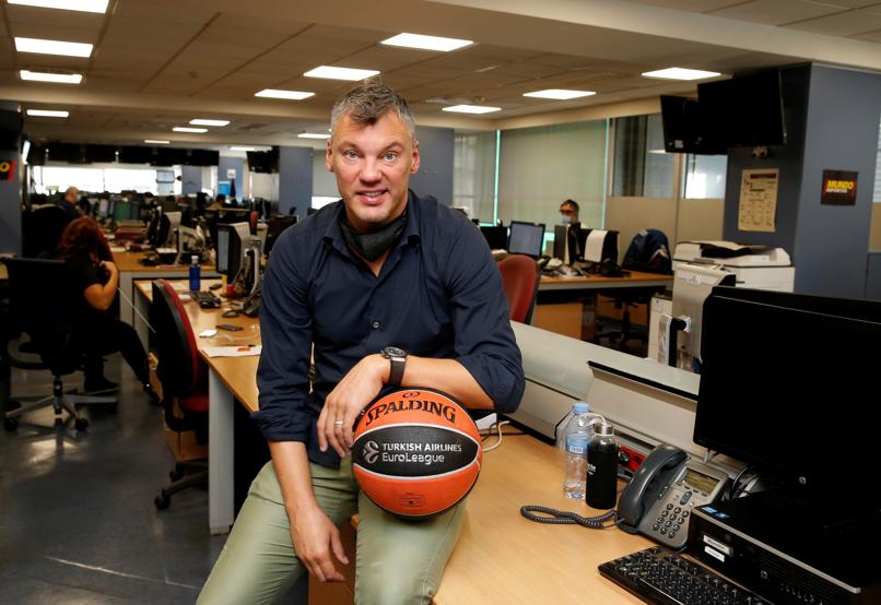 Sarunas Jasikevicius visita MD en el 20º aniversario de su llegada al Barça