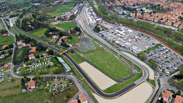 El circuito de Imola.