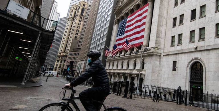 Imagen de la Bolsa de Nueva York, en Wall Street.