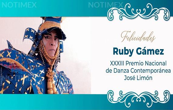 Ruby Gámez, Premio Nacional de Danza “José Limón”