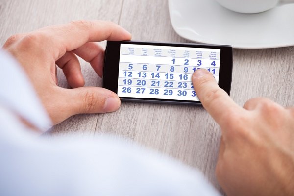 sincronización del calendario del teléfono inteligente