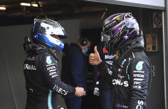 Bottas, pole ante Hamilton en el GP de Eifel de F1 2020