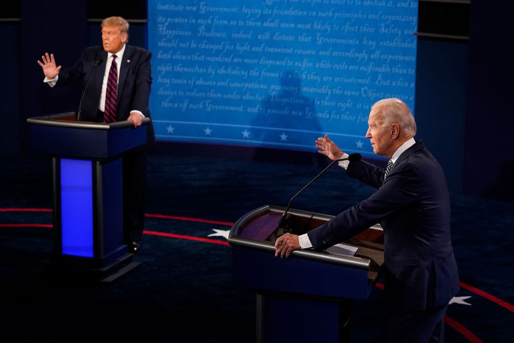 Los organizadores del debate entre Trump y Biden deciden silenciar los micrófonos para evitar interrupciones