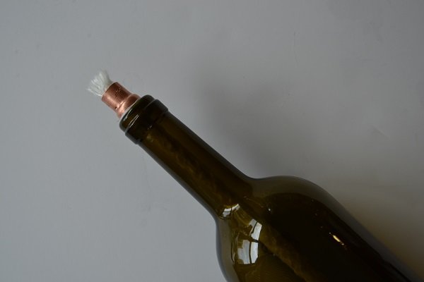 botella de vino antorcha de citronela