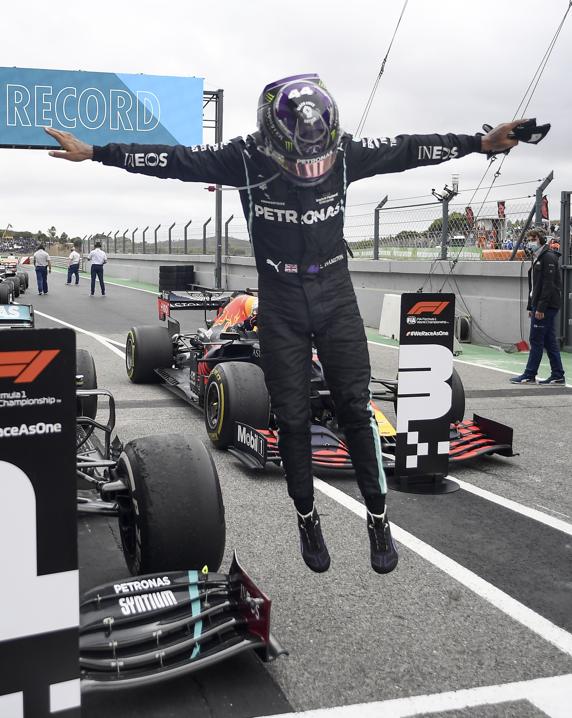 Hamilton, tras ganar el GP de Portugal de F1 2020