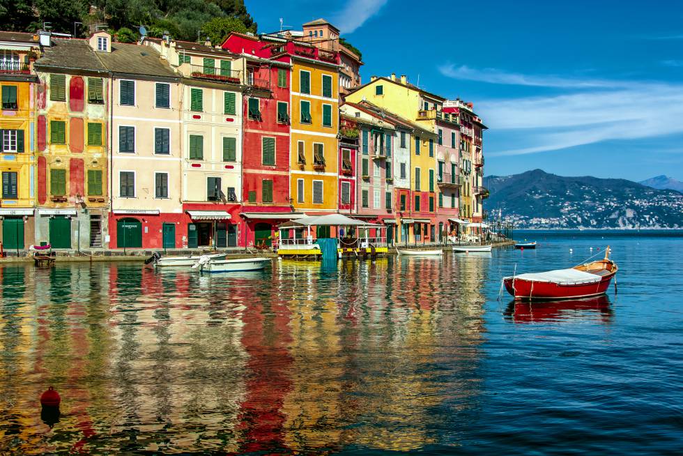 Portofino, uno de los destinos italianos que descubrió el escritor británico.