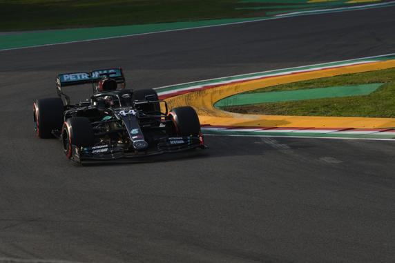 Lewis Hamilton, en Imola