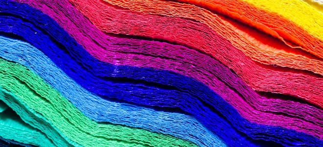 papel de seda de colores