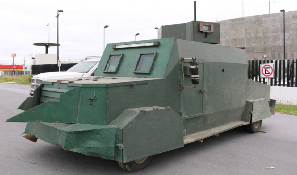 Decomisan “narco tanque”; de los vehículos blindados conocidos como “monstruos”