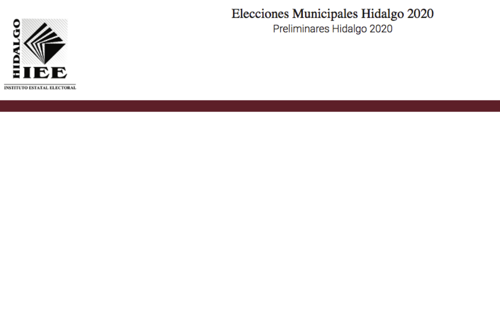 El PRI se declara ganador en Hidalgo, pero página con resultados preliminares no sirve