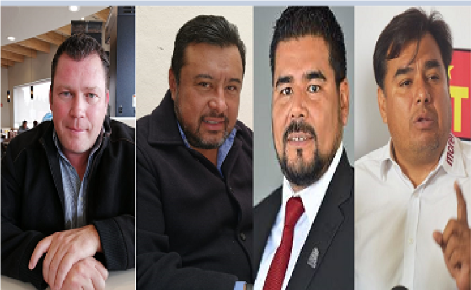 Juan Alvarado, Néstor Domínguez, Ricardo Badillo y Edgar Inzunza, pelean candidatura de MORENA, en San Juan del Río