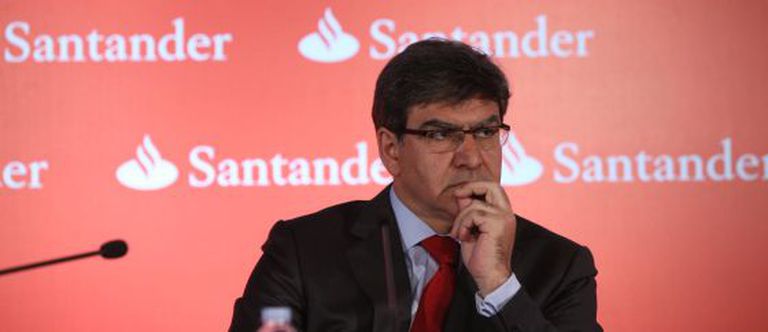 El consejero delegado del Banco Santander, Jose Antonio Álvarez, en la presentación de resultados del primer trimestre.