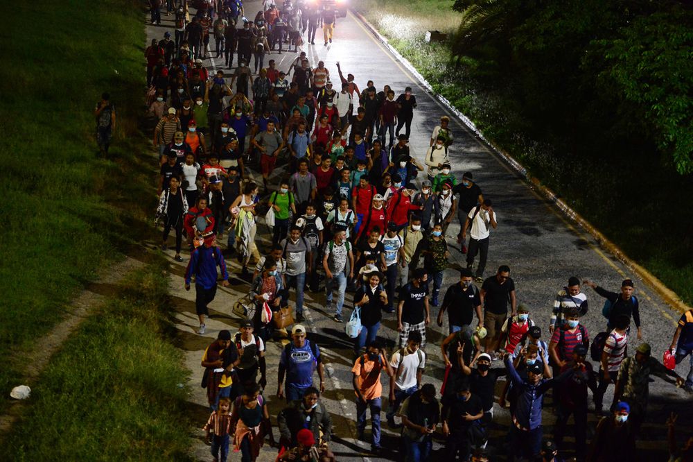 La pandemia no frena a una nueva caravana de migrantes centroamericanos