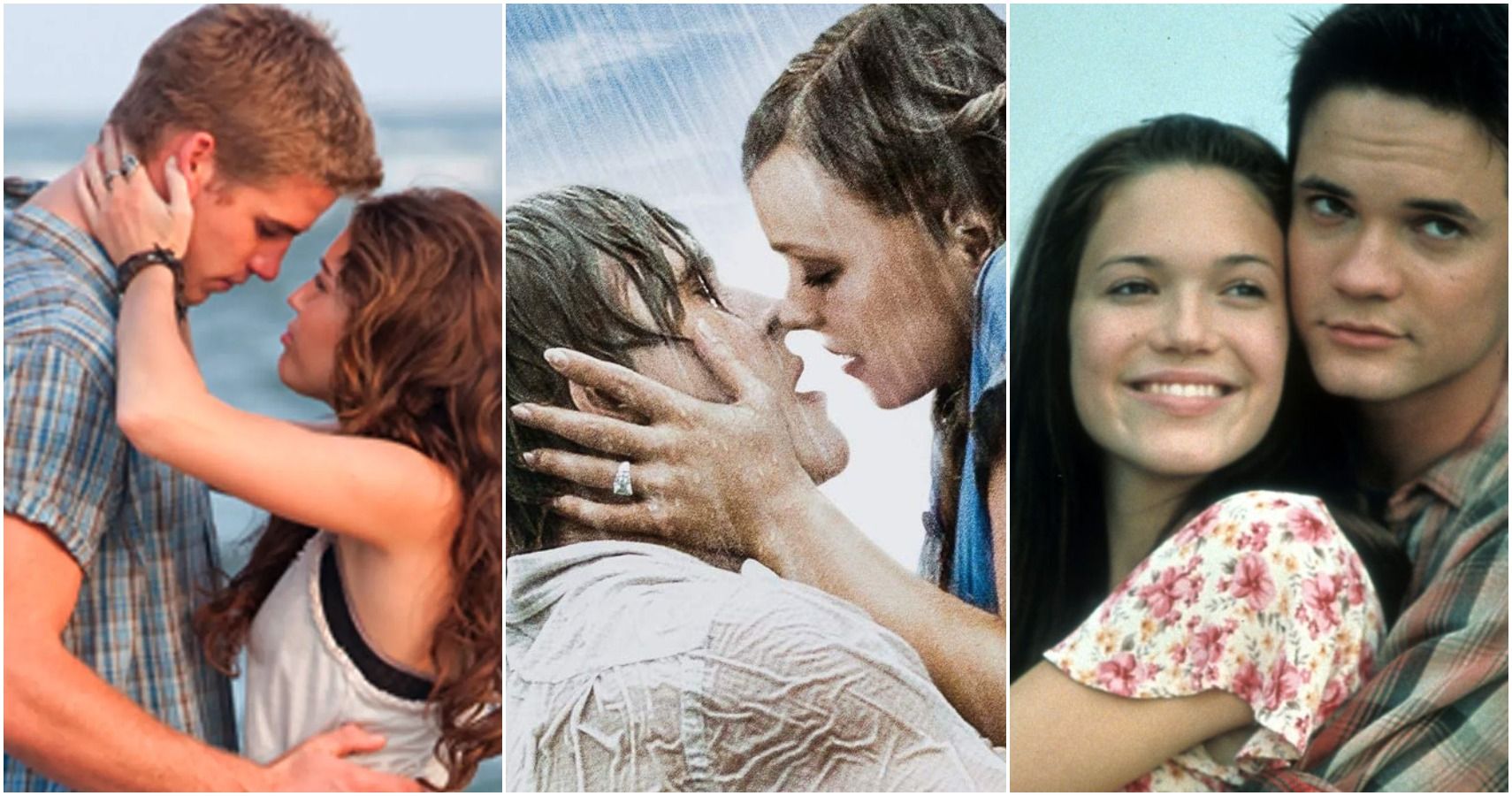 Las 11 parejas de películas de Nicholas Sparks, clasificadas de menos a más románticas