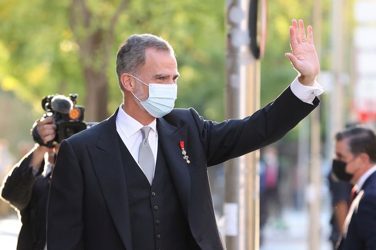 El rey Felipe VI asiste a la apertura del curso académico de las Reales Academias, este miércoles en Madrid.