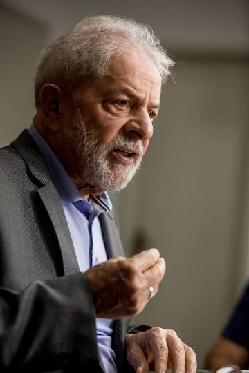 Lula Da Silva durante la entrevista.