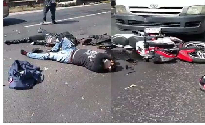 Muere mujer en fatal accidente en autopista México- Querétaro, moto es embestida por un auto