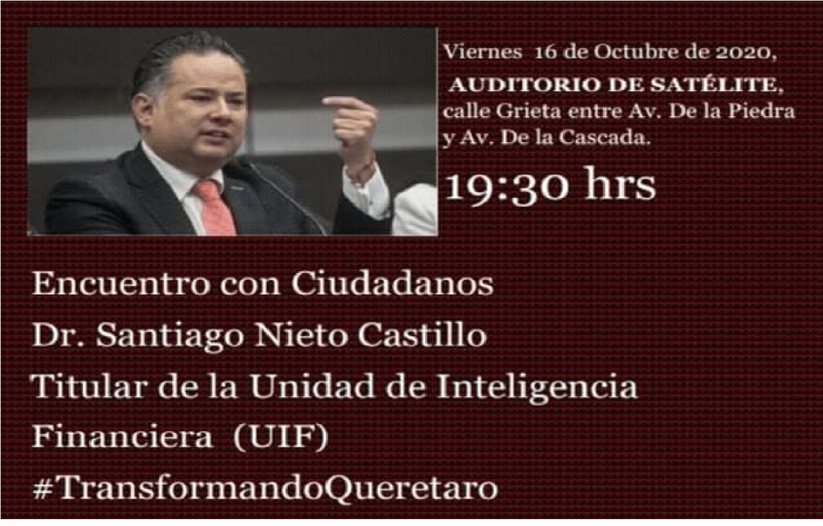 Santiago Nieto viene a Querétaro este fin con colonos de Satélite, podría destaparse como pre candidato a gobernador