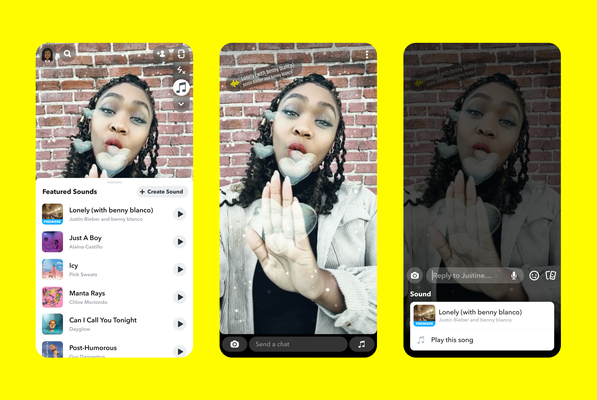 Snapchat lanza su rival de TikTok, Sounds on Snapchat