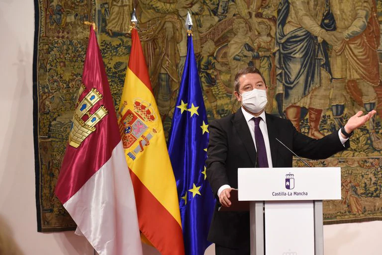 El presidente de Castilla-La Mancha, Emiliano García-Page, durante un acto el 25 de septiembre