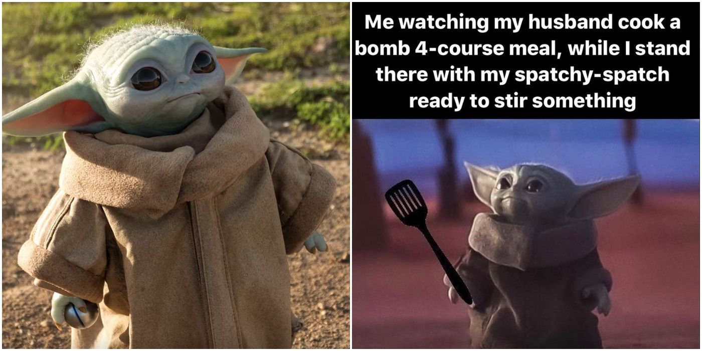 15 memes más divertidos de Baby Yoda "Looking Up" |  ScreenRant