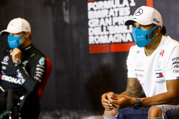 Hamilton, tras ganar el GP de Emilia Romagna de F1 en Imola