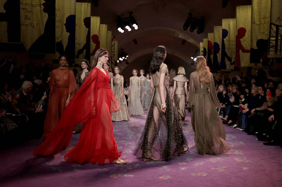 Final del desfile de Dior Alta Costura Primavera-Verano 2020.