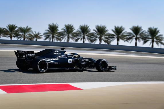 Fernando Alonso en el test de Bahrein