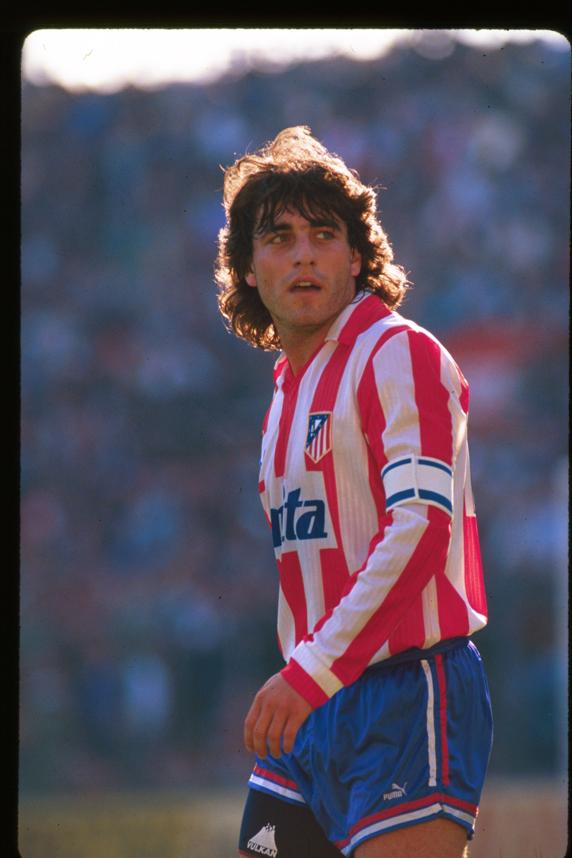 Paulo Futre, en el Atlético a finales de los 80