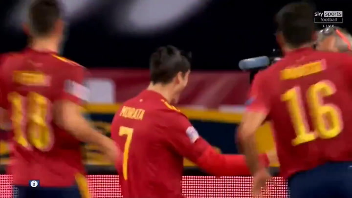 España-Alemania 1-0. Gol de Álvaro Morata