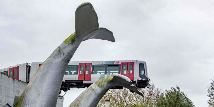 ¿Cómo demonios esta cola de ballena gigante salvó a un tren descarrilado?