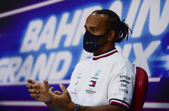 Lewis Hamilton, en Bahrein