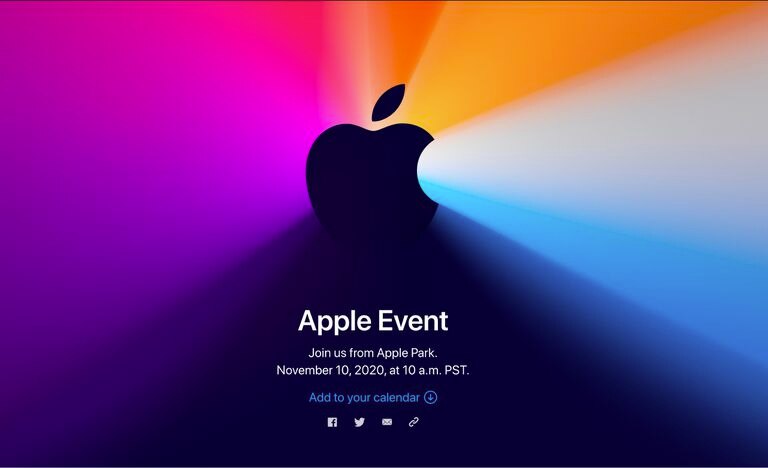 Anuncio del evento de Apple