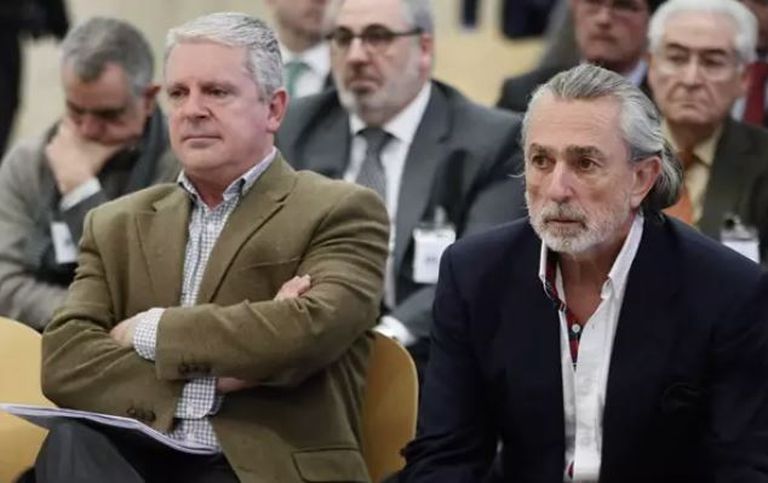 Desde la izquierda, Pablo Crespo y Francisco Correa, durante un juicio en la Audiencia Nacional.