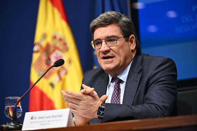 El ministro de Inclusión, Migraciones y Seguridad Social, José Luis Escrivá, el pasado 30 de octubre en Madrid.