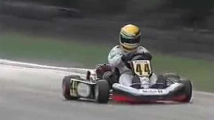La increíble remontada de Hamilton cuando era niño en el karting