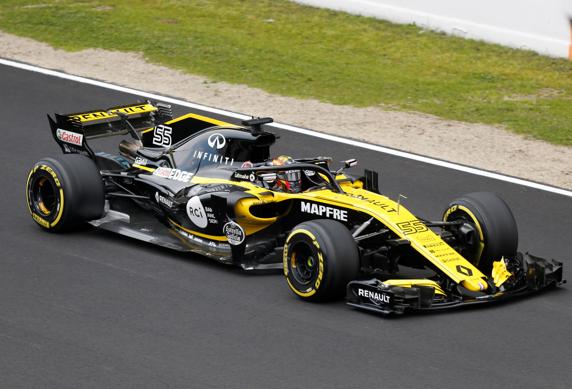 El Renault 2018 que pilotará Alonso en Bahrein, el coche que pilotaba Sainz aquel curso